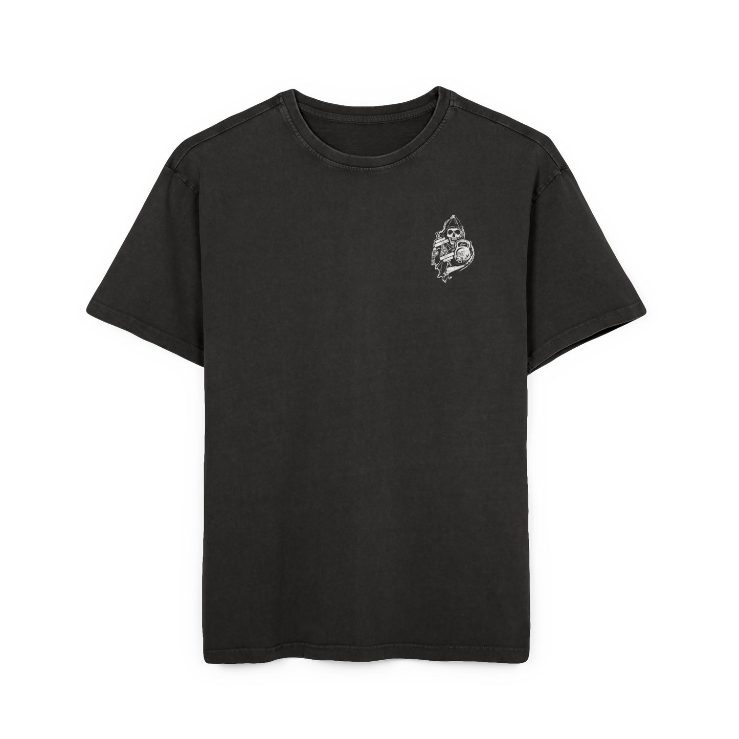 Garage Gym Lifting Club Acid Washed Oversize Tee